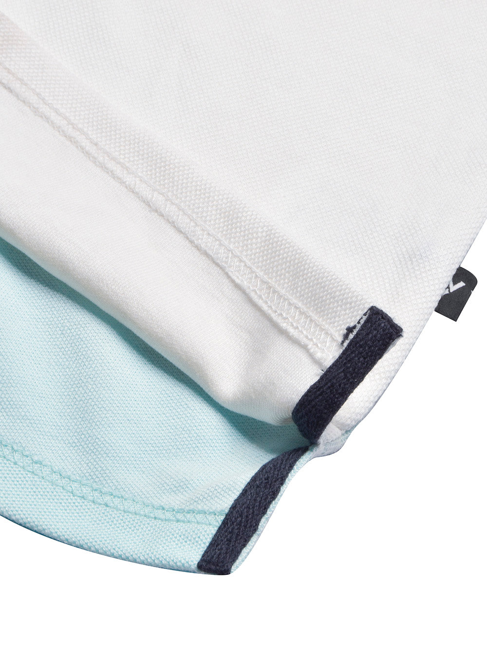 Summer Polo Shirt For Men-Light Cyan Green & White-BR13018