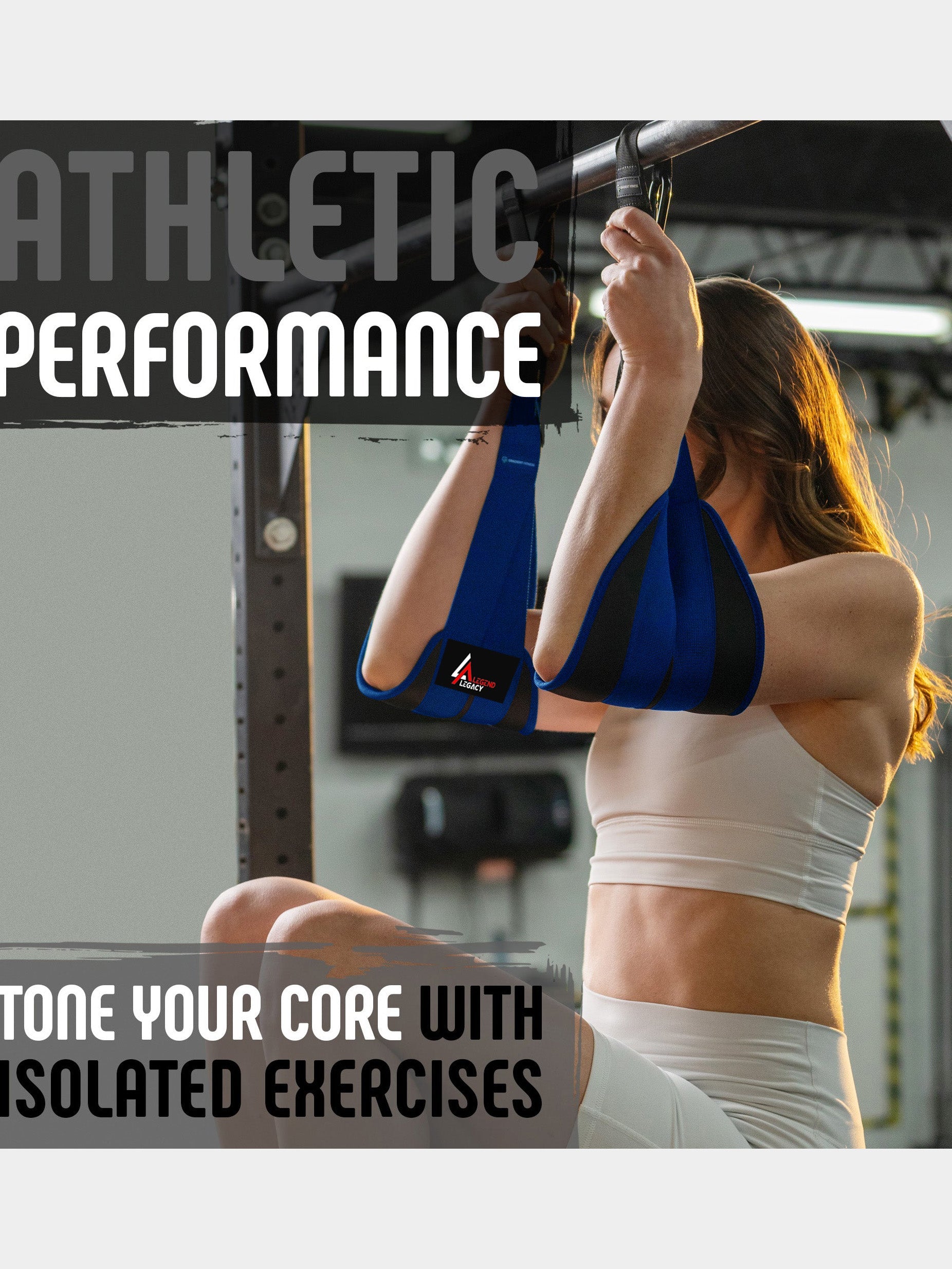 Legend Legacy Fitness Ab Straps Workout Equipment for Men & Women-LV438