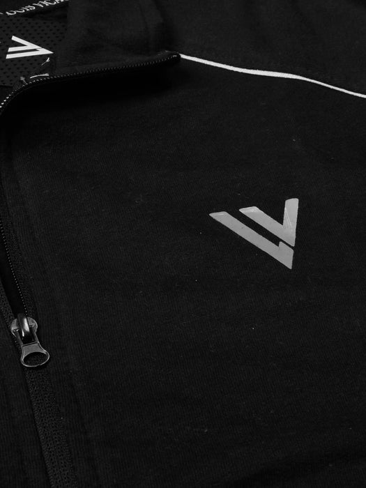 Louis Vicaci Fleece Zipper Tracksuit For Men Black-RT2125