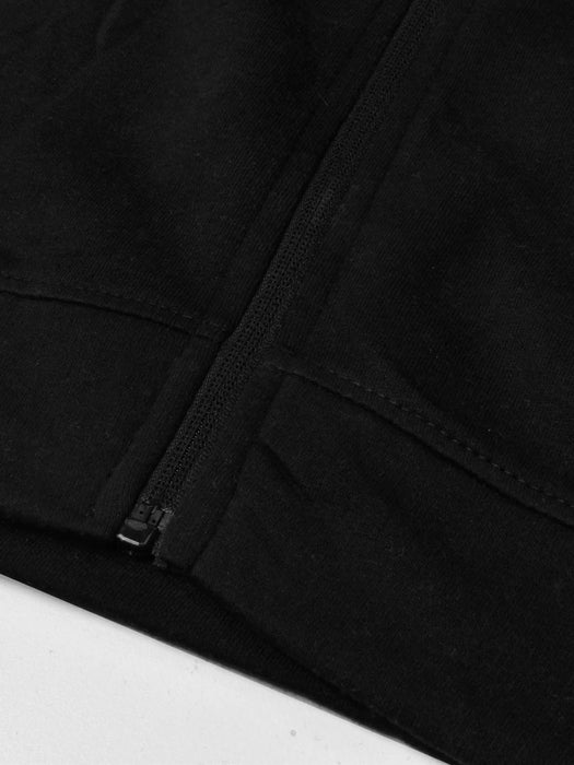 Louis Vicaci Fleece Zipper Tracksuit For Men Black-RT2125