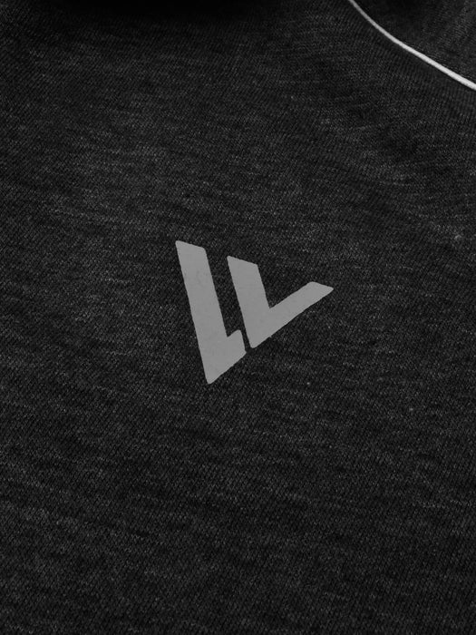 Louis Vicaci Fleece Zipper Tracksuit For Men Charcoal Melange-RT2124