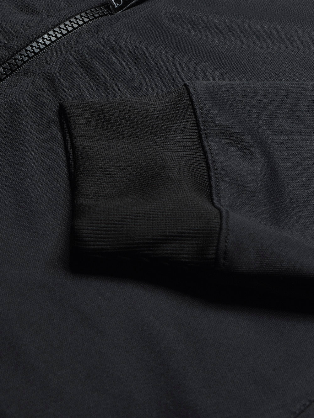 Louis Vicaci Active Wear Stylish Zipper Mock Neck with Logo For Men-Black-BE2052