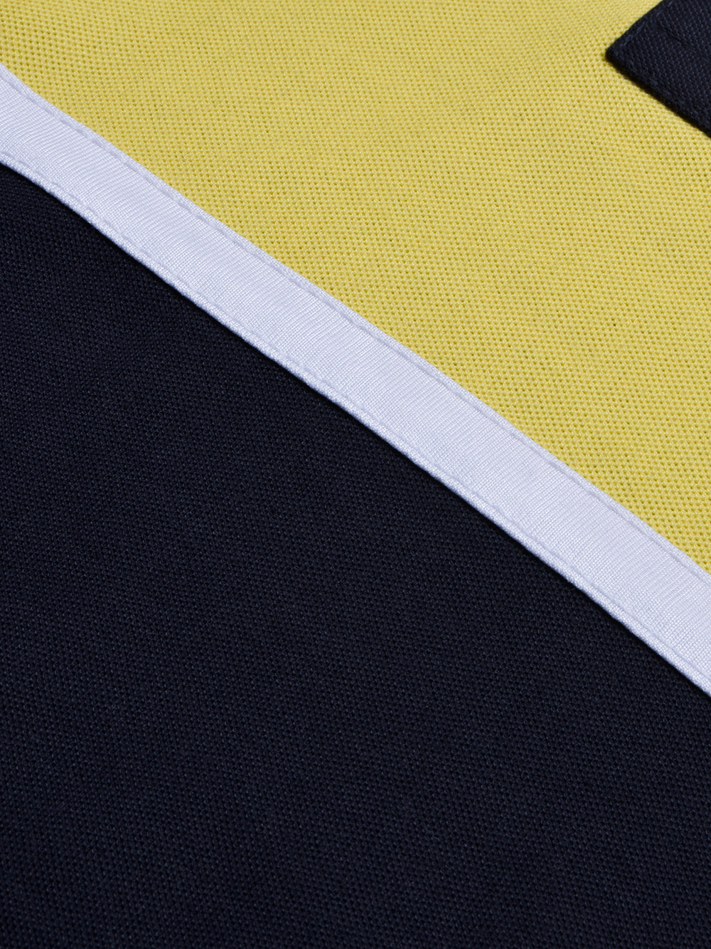 Louis Vicaci P.Q Long Sleeve Henley Shirt For Men-Mid Navy with Yellow-BR13203
