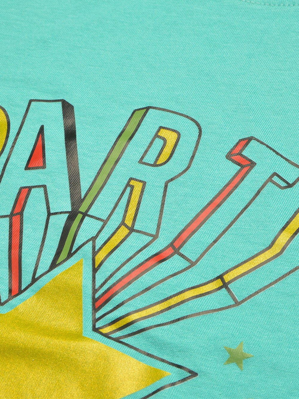 Louis Vicaci Single Jersey Tee Shirt For Kids-Cyan-BR13421