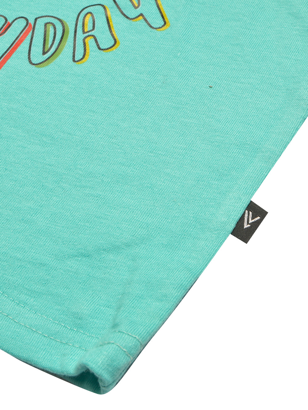 Louis Vicaci Single Jersey Tee Shirt For Kids-Cyan-BR13421