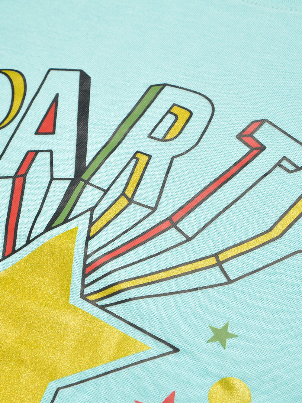 Louis Vicaci Single Jersey Tee Shirt For Kids-Light Cyan-BR13422