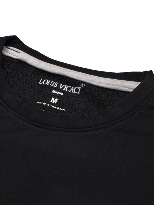 Louis Vicaci Summer T Shirt For Men-Black-BR13199
