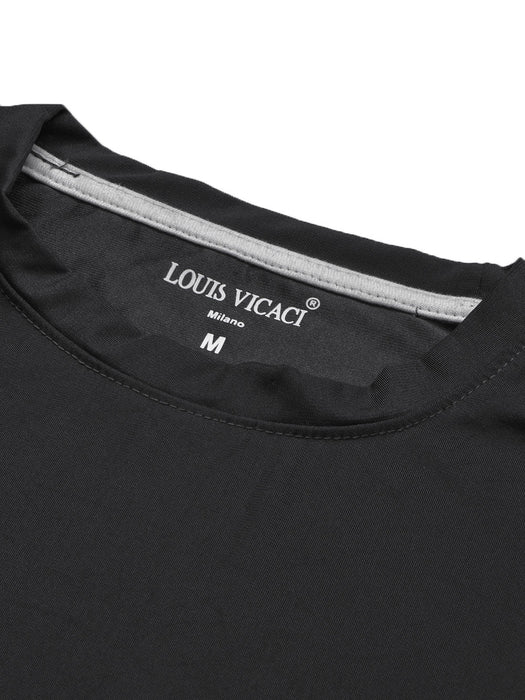 Louis Vicaci Summer T Shirt For Men-Dark Grey-BR13200