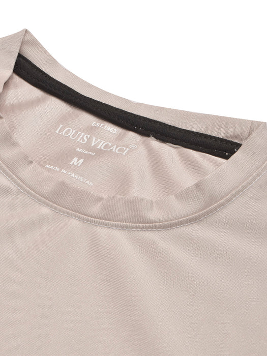 Louis Vicaci Summer T Shirt For Men-Wheat-BR13198
