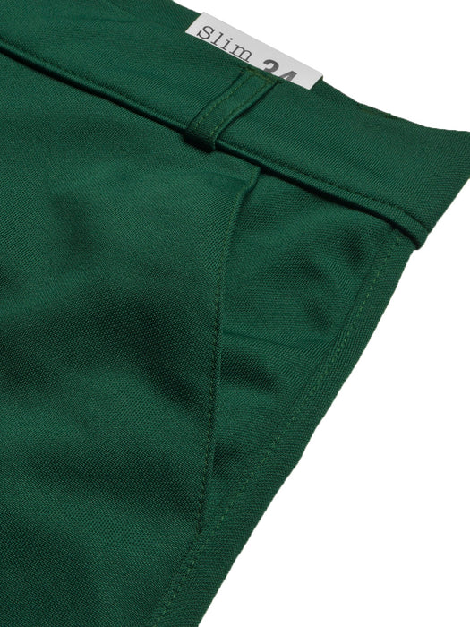 Louis Vicaci Interlock Stretchy Slim Fit Lycra Pent For Men-Dark Green-BR13259