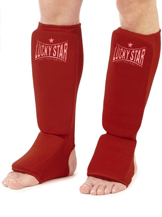 Lucky Star Shin Guard FIAS Sambo Leg Instep Protector-LV400