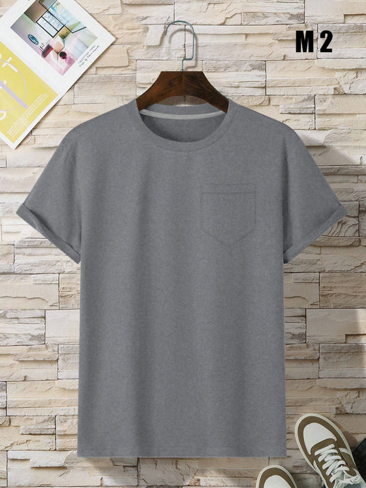 Premium Quality Single Jersey Crew Neck Tee Shirt For Men-BR13891