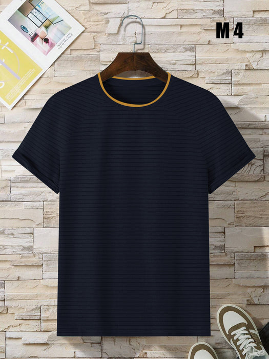 Premium Quality Single Jersey Crew Neck Tee Shirt For Men-BR13891