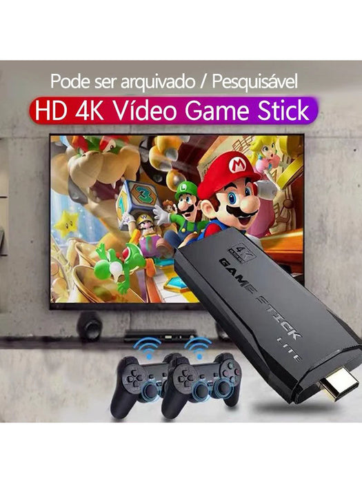 M8 HDMI Game Stick Lite Console 2.4G Wireless Controllers 4K Video Game Retro Box-BR14236