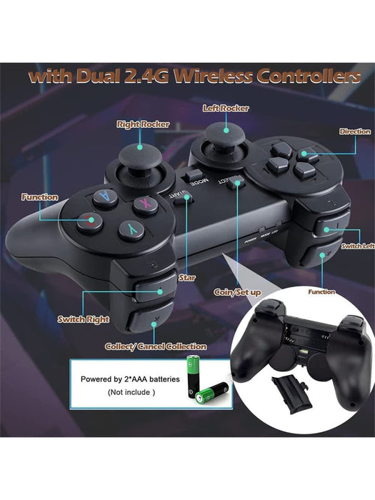 M8 HDMI Game Stick Lite Console 2.4G Wireless Controllers 4K Video Game Retro Box-BR14236