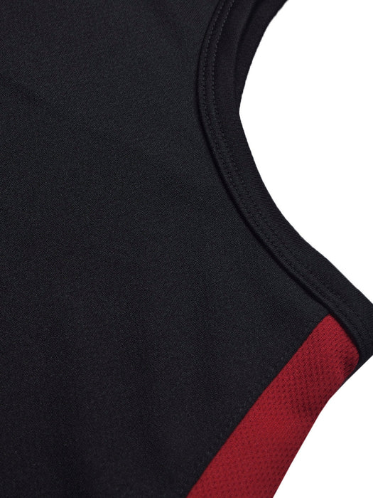 MPS Cloke Sleeveless Active Wear T Shirt For Men-Black & Red-BE1352/BR13594