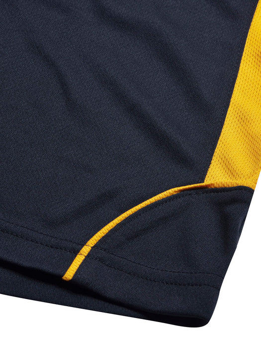 MPS Cloke Sleeveless Active Wear T Shirt For Men-Navy & Yellow-BR13597