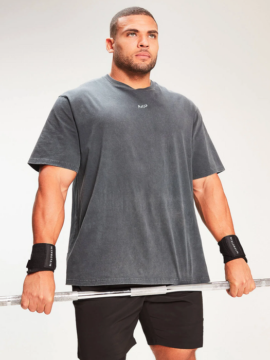 MYPROTEIN Weight Lifting Wrist Band Pair-Black-LV542