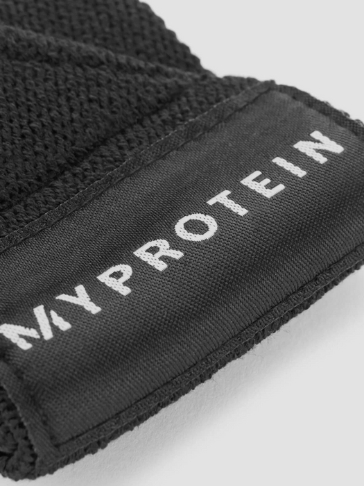 MYPROTEIN Weight Lifting Wrist Band Pair-Black-LV542