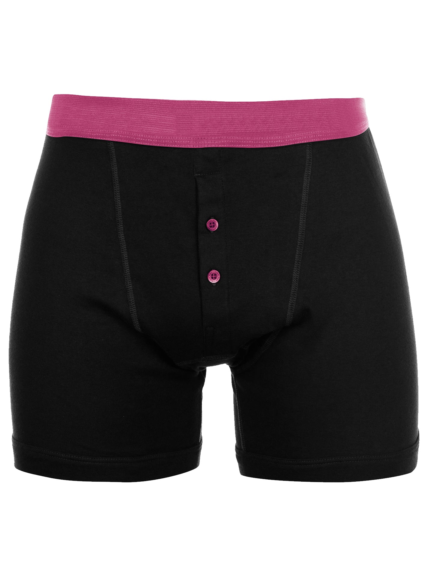 Classic Sport Single Jersey Boxer Brief For Men-Black-BR802