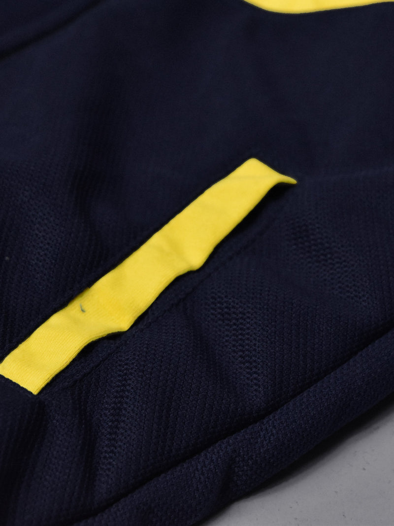 Mango Stylish Inner Fur Zipper Hoodie For Kids-Dark Navy With Yellow-BR952