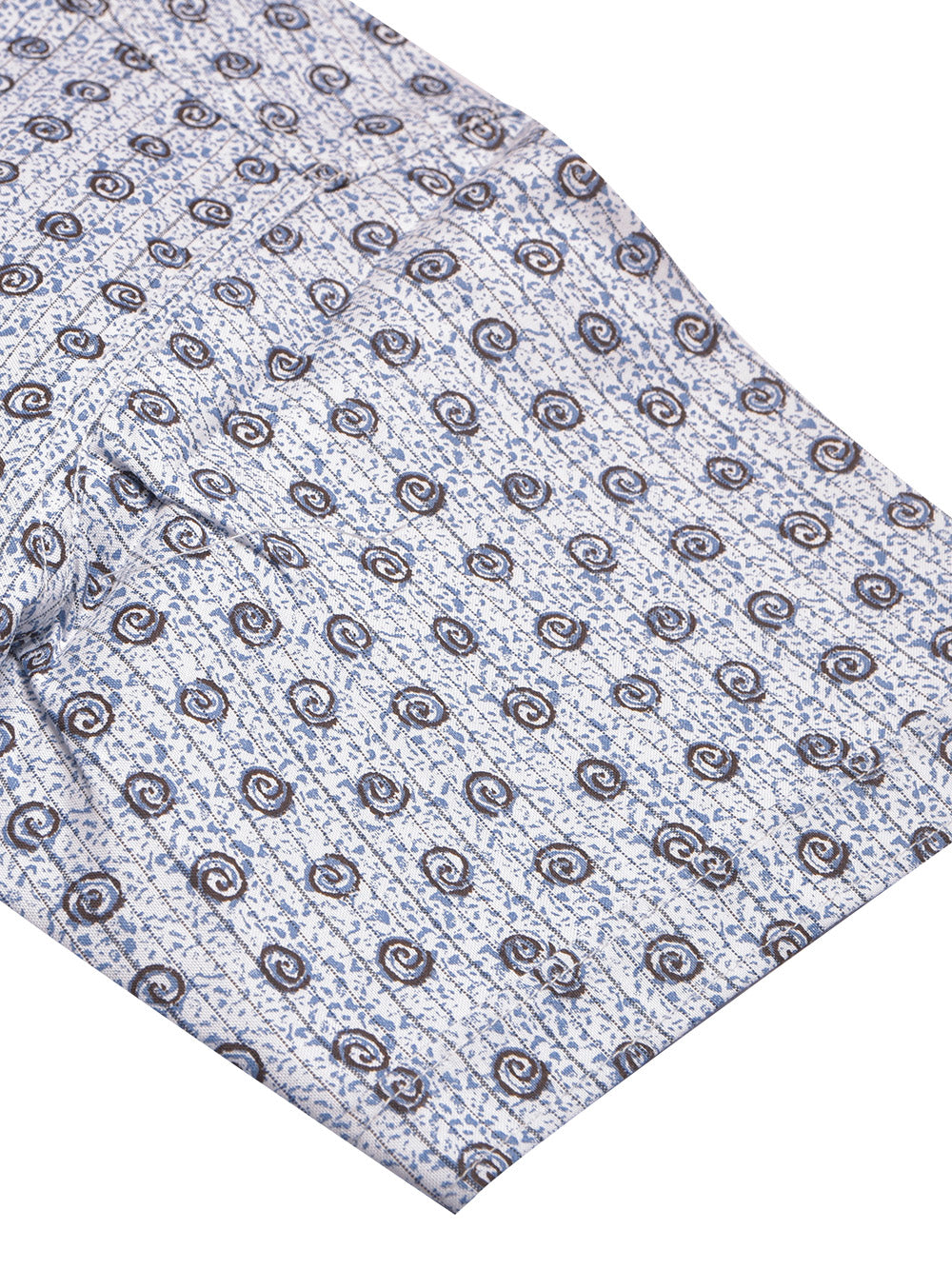 Massimo Dutti Premium Casual Shirt For Men-White with Allover Print-BE1376