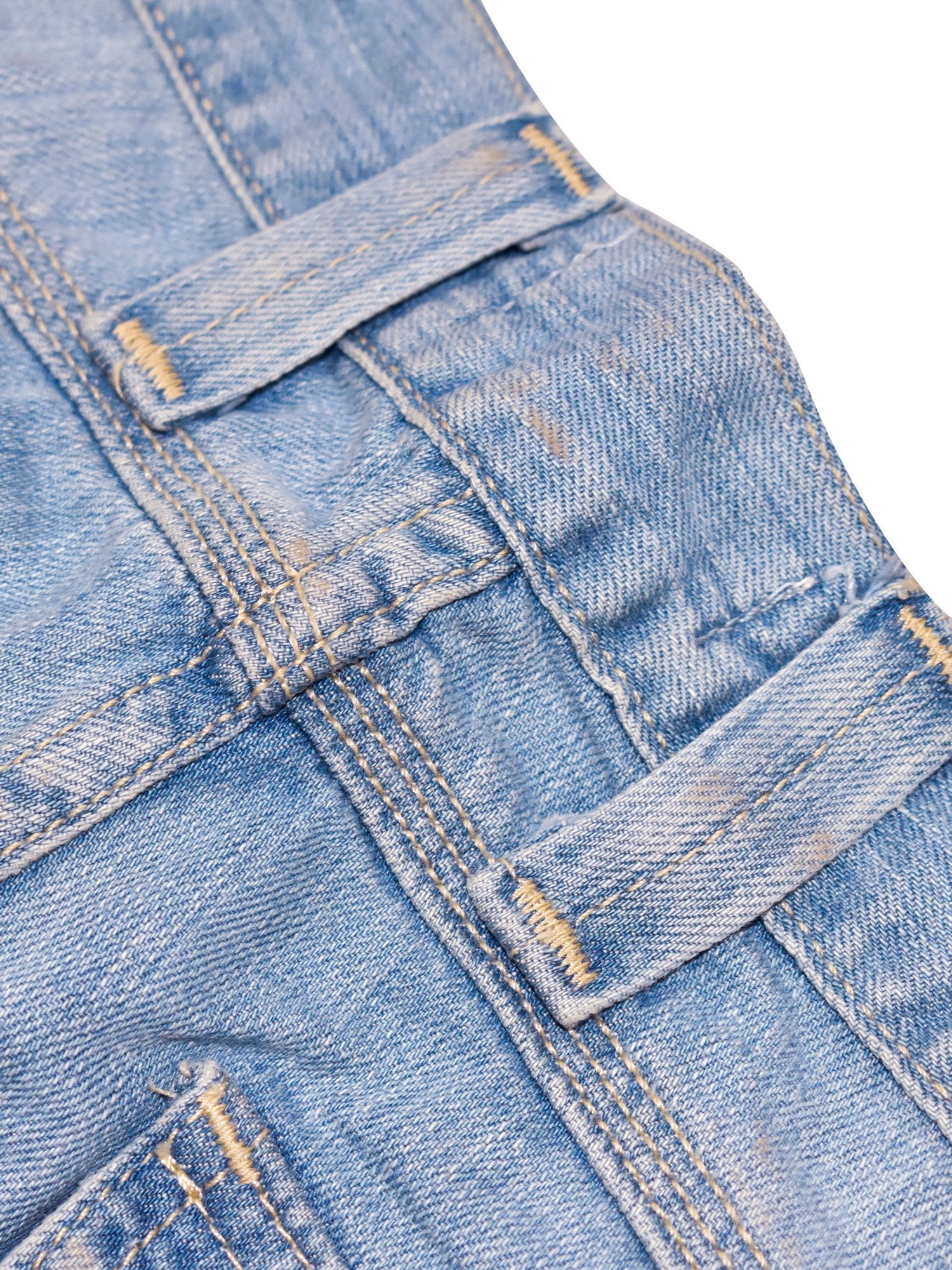 Dressmann Jeans Short For Men-Light Blue Faded-BR13507