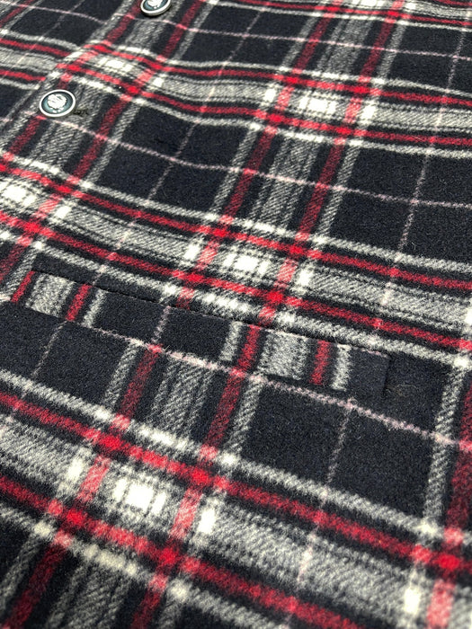 Men’s Premium Checkered Wool Waistcoat Black-WC04