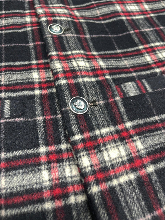 Men’s Premium Checkered Wool Waistcoat Black-WC04