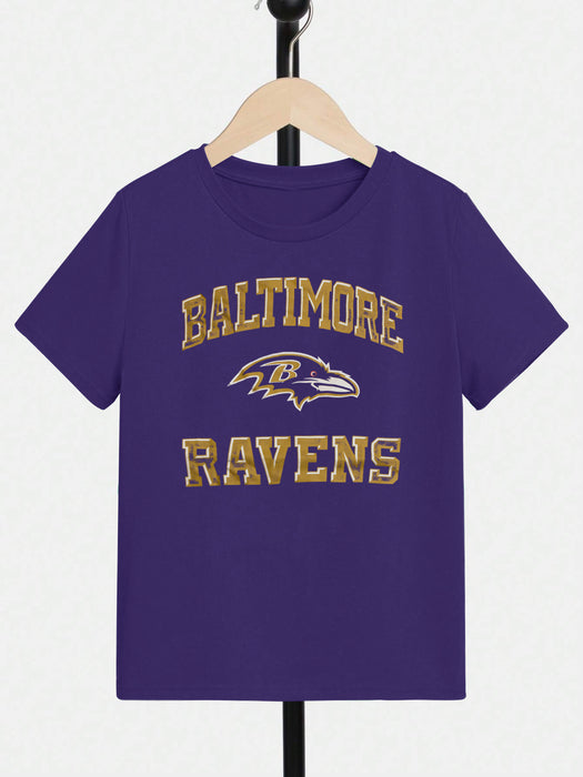 NFL Crew Neck Single Jersey Tee Shirt For Kids-Purple-BR13499