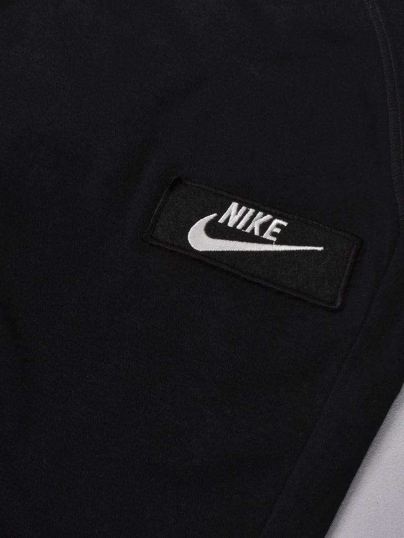 NK Fleece Slim Fit Without Pockets Jogger Trouser For Ladies-Black-SP542/RT2149