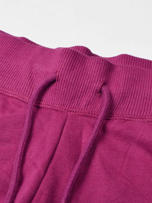 NK Terry Fleece Straight Fit Trouser For Ladies Magenta-RT2142