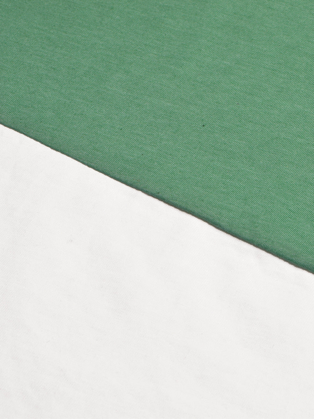 NK Crew Neck Long Sleeve T Shirt For Men-White with Green Melange-BR13462