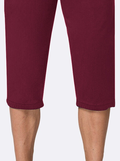 NK Fleece 3 Quarter Short For Men-Maroon-BR14684