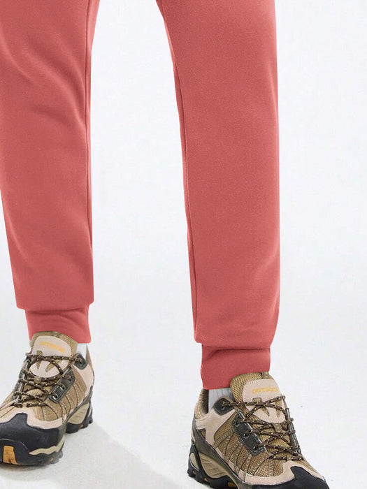 NK Fleece Jogger Sweatpant For Men-Coral Peach-BR14601