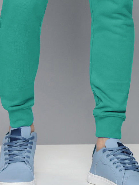 NK Terry Fleece Jogger Sweatpant For Men-Cyan Green-BR14584