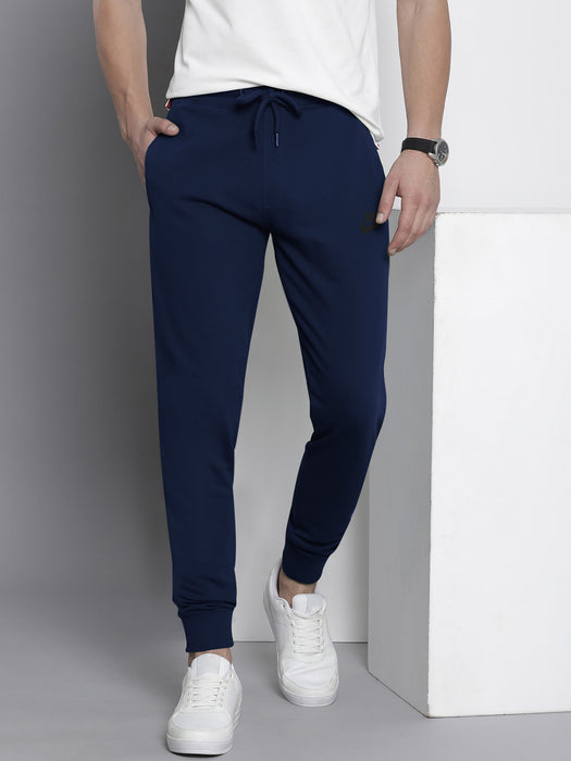 NK Terry Fleece Jogger Sweatpant For Men-Dark Blue-BR14557