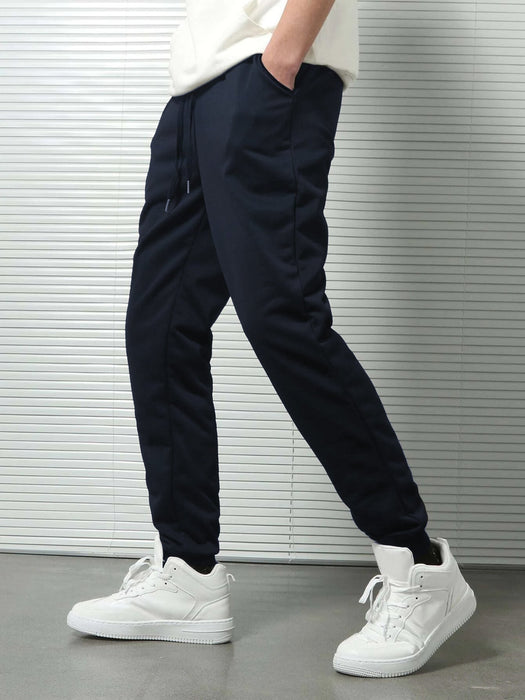 NXT Fleece Jogger Sweatpant For Men-Dark Navy-BR14540