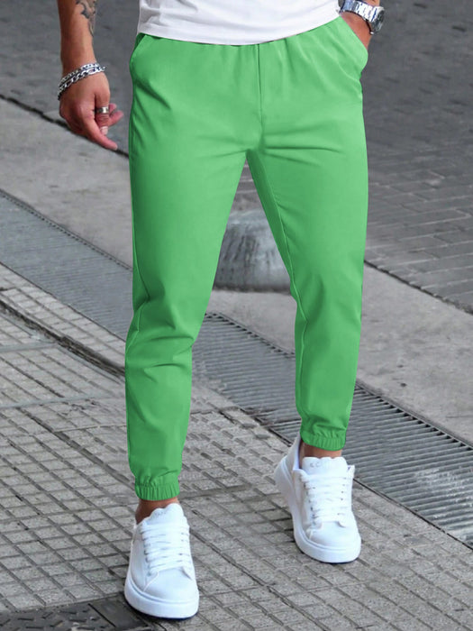 NXT Fleece Jogger Sweatpant For Men-Light Green-BR14541