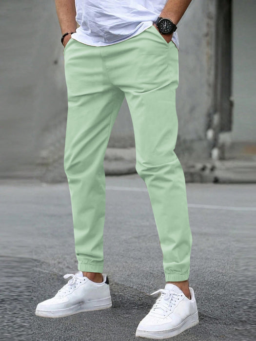 NXT Fleece Jogger Sweatpant For Men-Light Green-BR14550