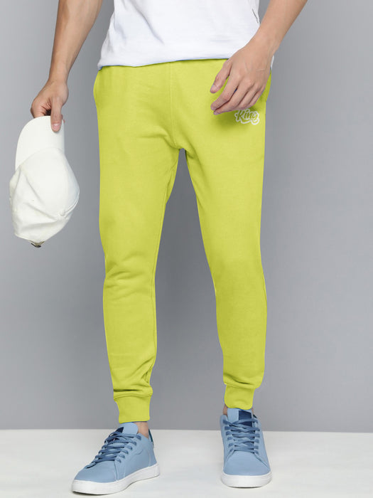 NXT Fleece Jogger Sweatpant For Men-Lime Green-BR14554