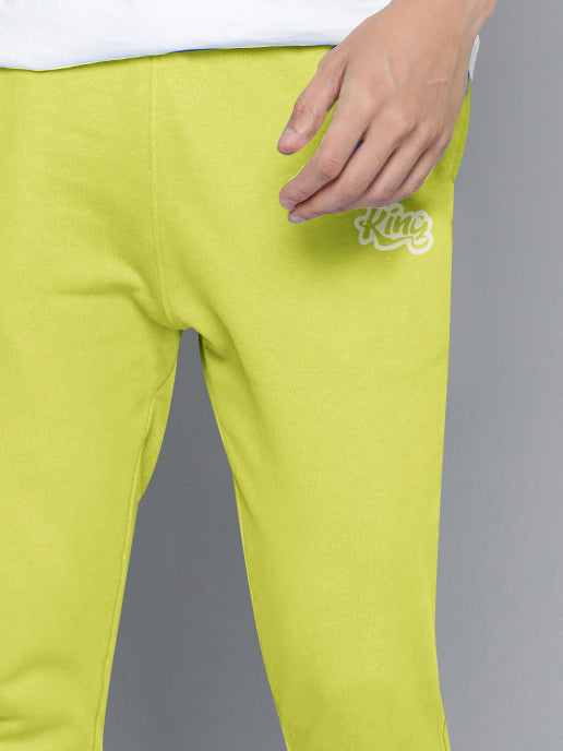 NXT Fleece Jogger Sweatpant For Men-Lime Green-BR14554