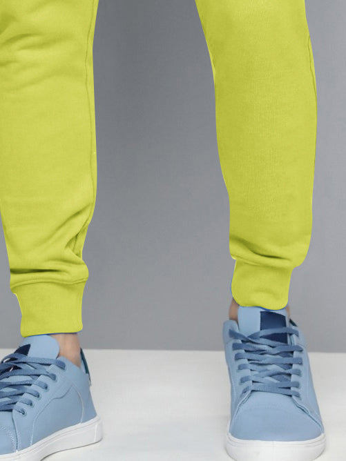 NXT Fleece Jogger Sweatpant For Men-Lime Green-BR14554