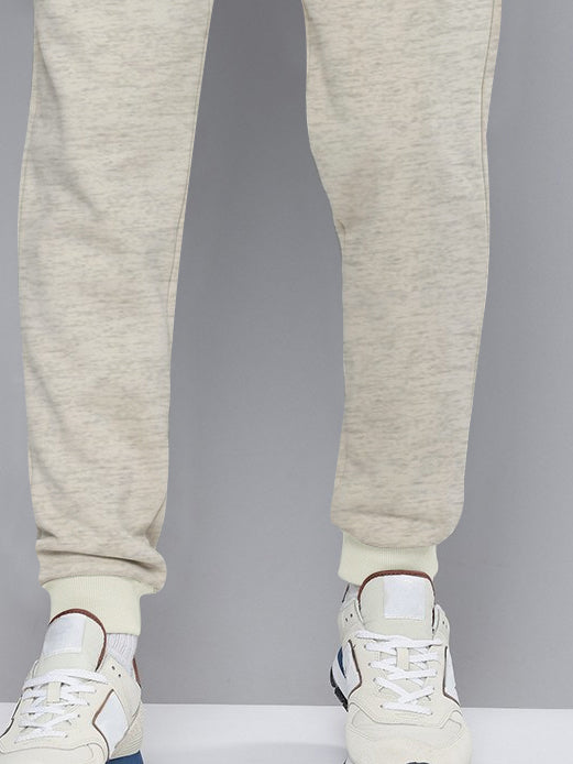 NXT Fleece Jogger Sweatpant For Men-Off White Melange-BR14539