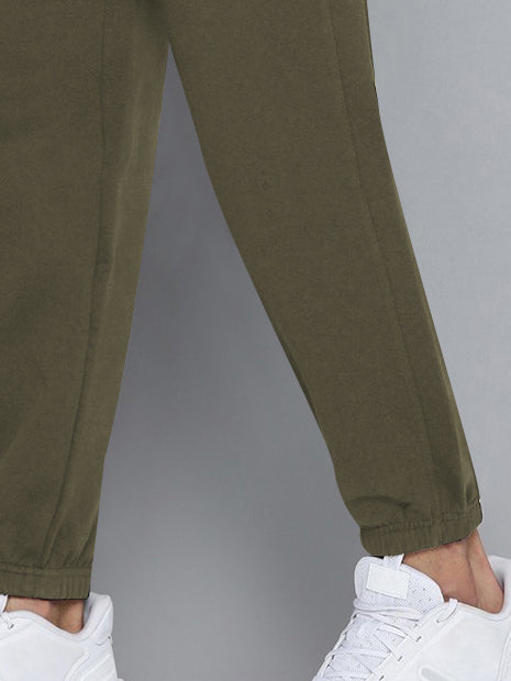 NXT Fleece Jogger Sweatpant For Men-Olive Green-BR14556