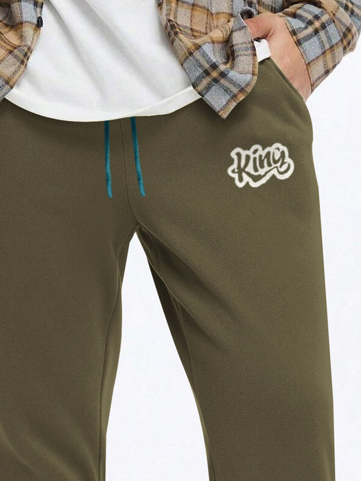 NXT Fleece Jogger Sweatpant For Men-Olive Green-BR14593