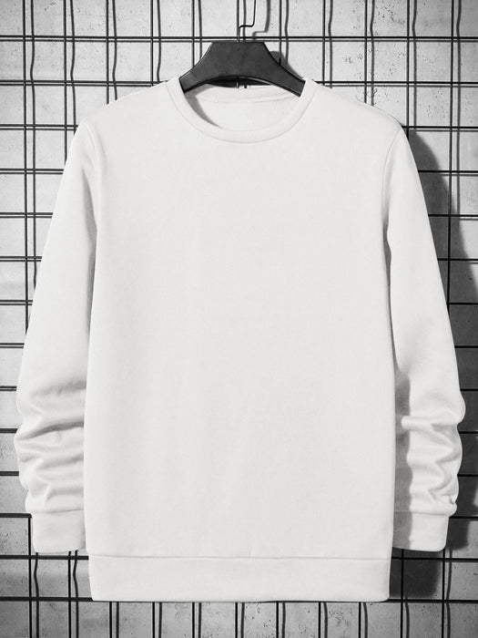 NXT Fleece Sweatshirt For Men-White-BR14662