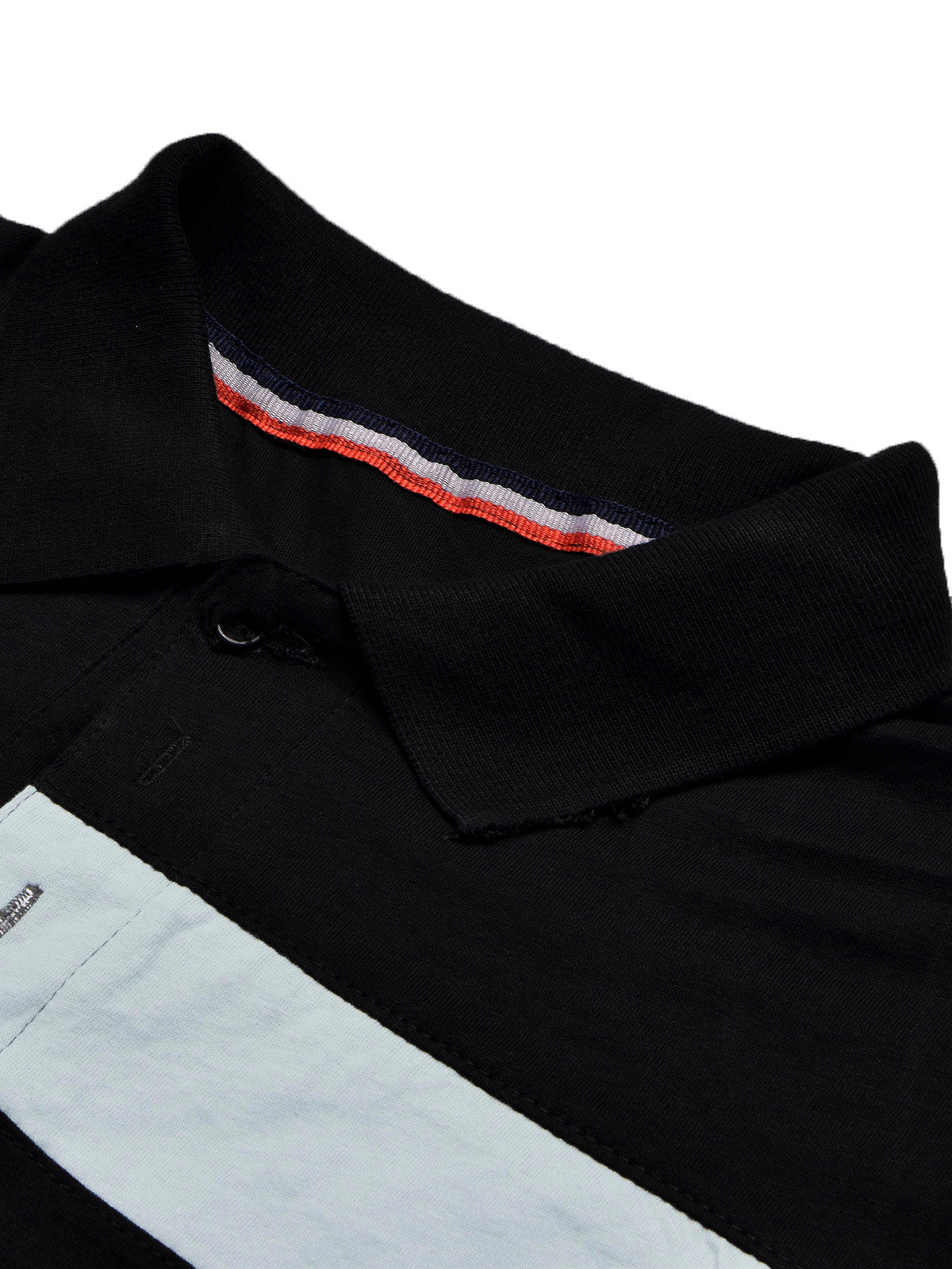 NXT Summer Polo Shirt For Men-Dark Navy With Black & Purple Stripe-BR12946