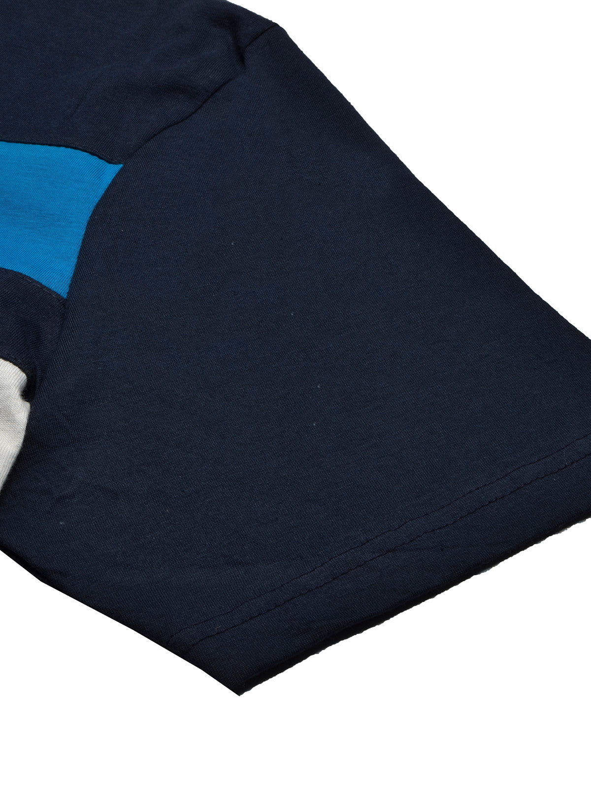 NXT Summer Polo Shirt For Men-Dark Navy With Cyan & White Stripe-BR12945