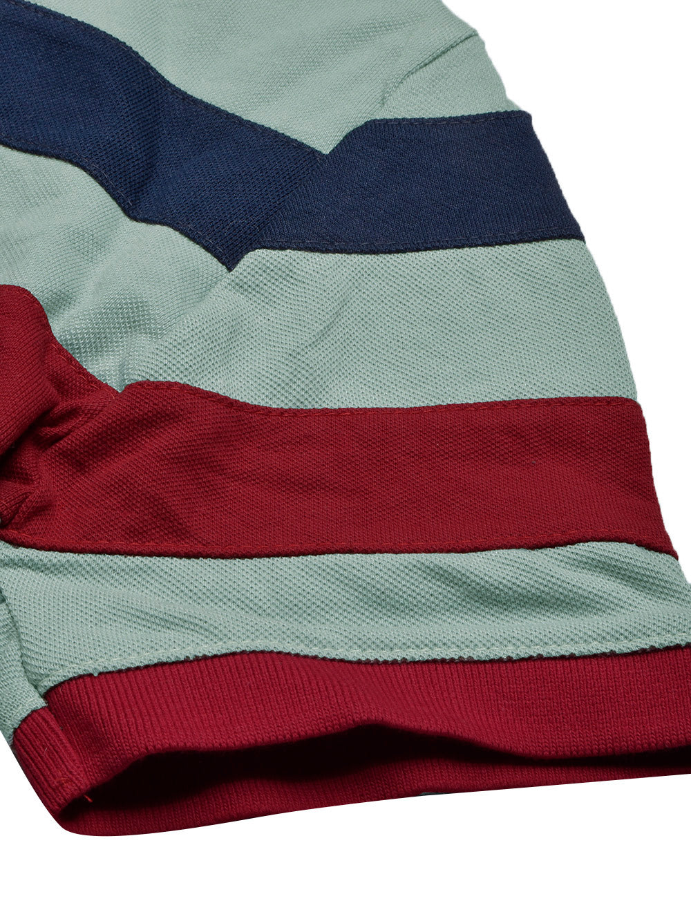 NXT Summer Polo Shirt For Men-Green with Red & Navy-BR13063